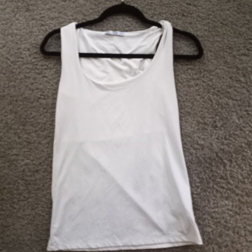 Zara White Tank Top